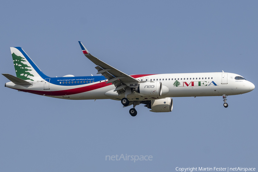 MEA - Middle East Airlines Airbus A321-271NX (T7-ME1) | Photo 468816