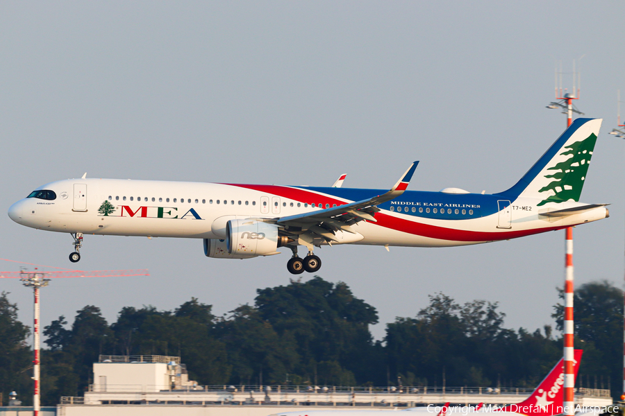 MEA - Middle East Airlines Airbus A321-271NX (T7-ME2) | Photo 511042