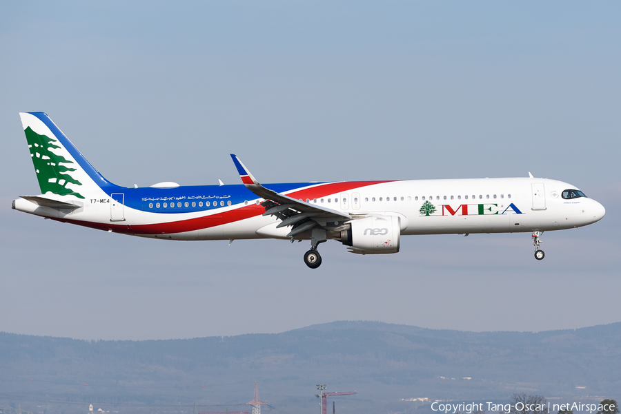 MEA - Middle East Airlines Airbus A321-271NX (T7-ME4) | Photo 499693