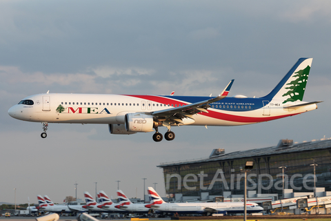 MEA - Middle East Airlines Airbus A321-271NX (T7-ME4) at  London - Heathrow, United Kingdom