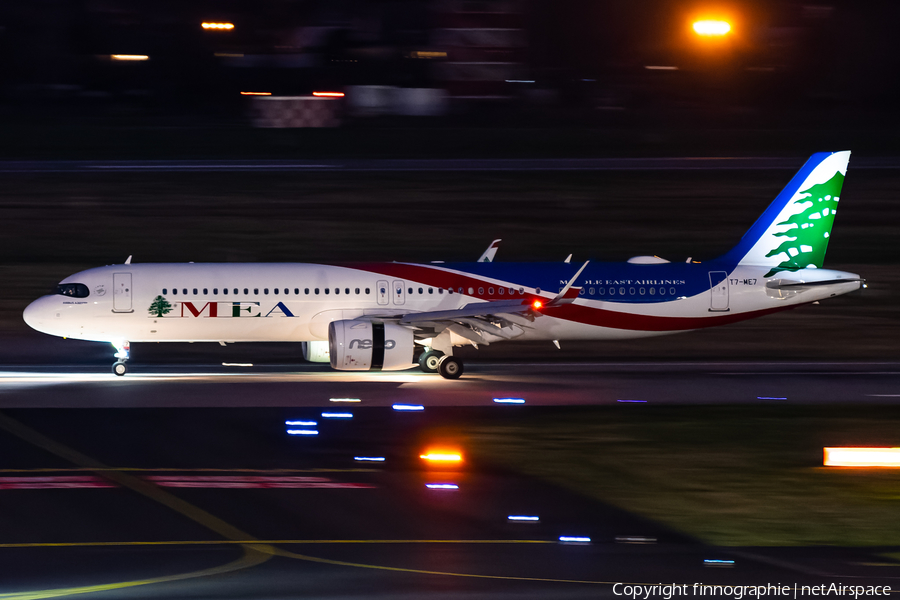 MEA - Middle East Airlines Airbus A321-271NX (T7-ME7) | Photo 493799