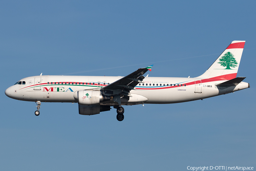 MEA - Middle East Airlines Airbus A320-214 (T7-MRA) | Photo 295178