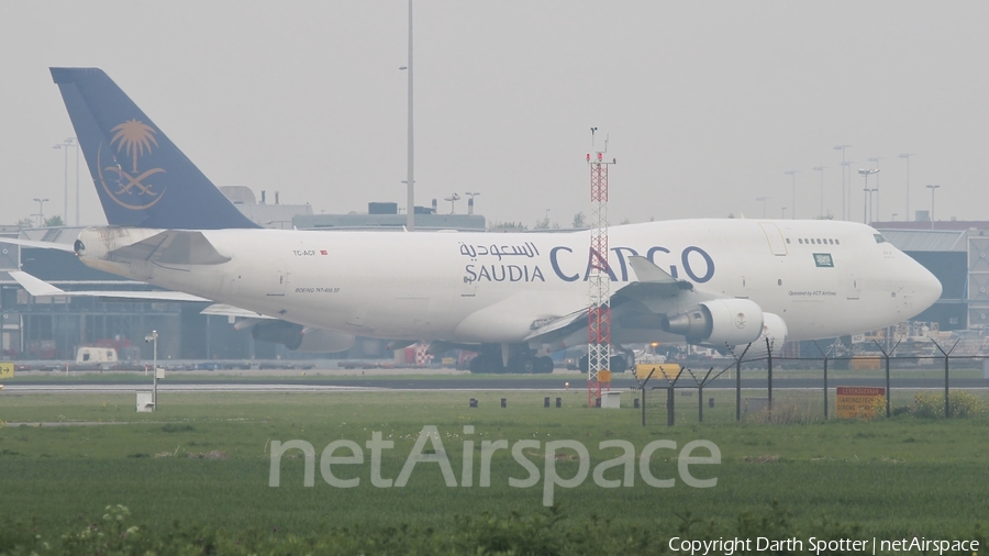 Saudi Arabian Cargo (ACT Airlines) Boeing 747-481(BDSF) (TC-ACF) | Photo 216684