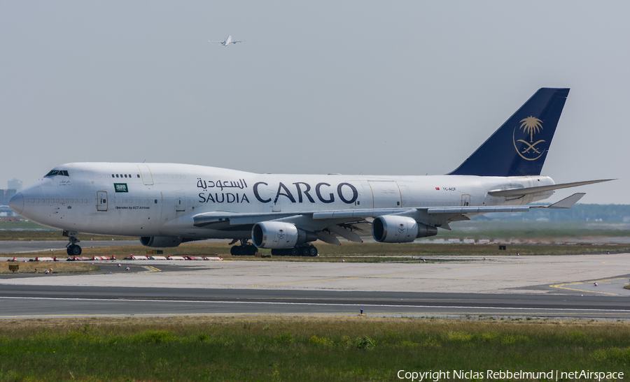 Saudi Arabian Cargo (ACT Airlines) Boeing 747-481(BDSF) (TC-ACF) | Photo 243151
