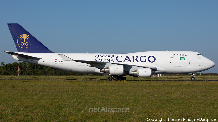 Saudi Arabian Cargo (ACT Airlines) Boeing 747-481(BDSF) (TC-ACG) | Photo 193308