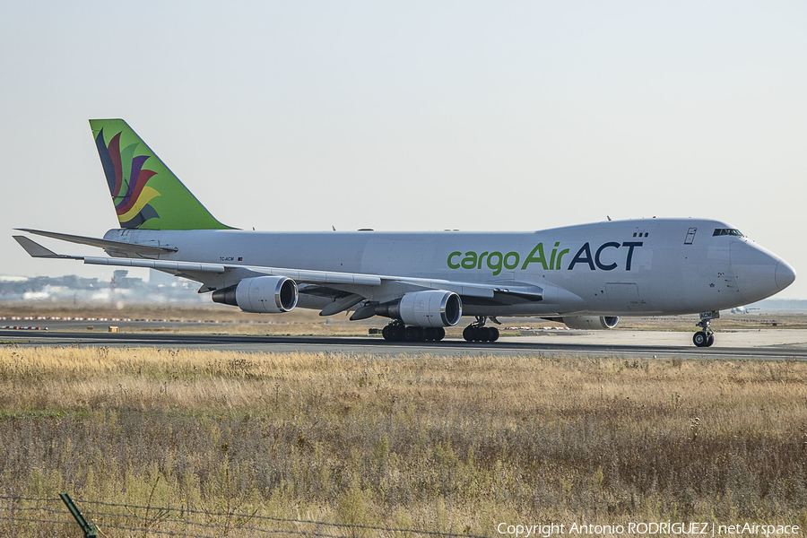 ACT Airlines Boeing 747-428(ERF/SCD) (TC-ACM) | Photo 639947