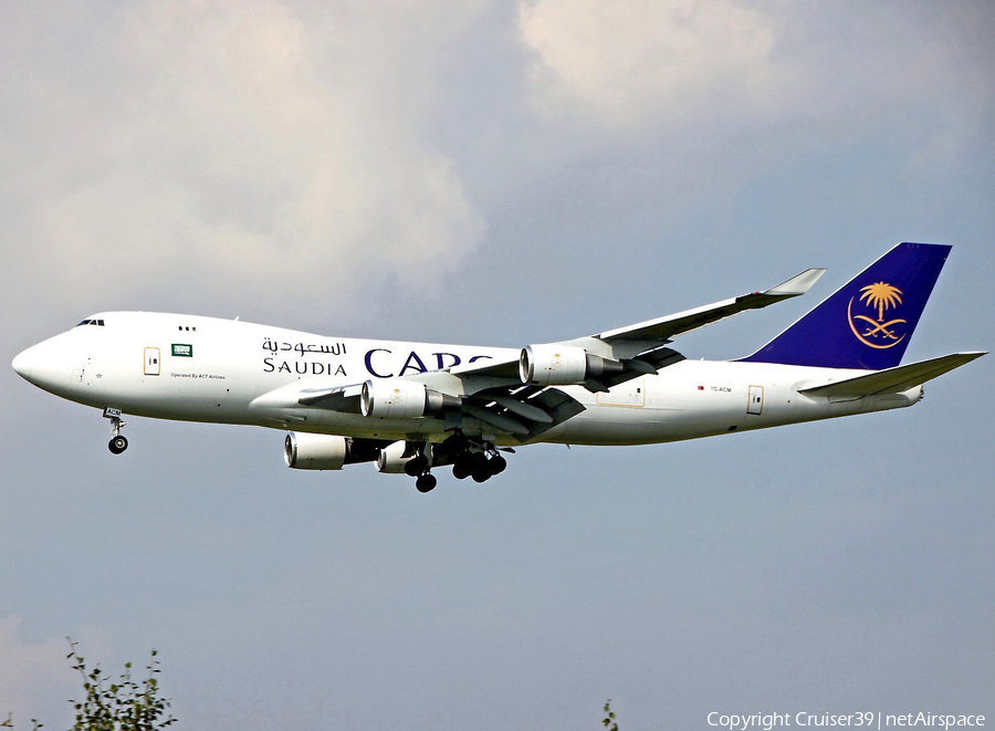 Saudi Arabian Cargo (MyCargo) Boeing 747-428(ERF/SCD) (TC-ACM) | Photo 246280
