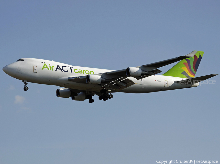 ACT Airlines Boeing 747-428(ERF/SCD) (TC-ACR) | Photo 534951