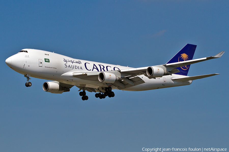 Saudi Arabian Cargo (ACT Airlines) Boeing 747-428(ERF/SCD) (TC-ACR) | Photo 90756