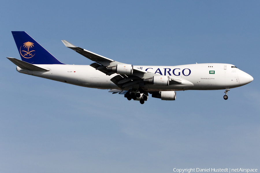 Saudi Arabian Cargo (ACT Airlines) Boeing 747-428(ERF/SCD) (TC-ACR) | Photo 497463