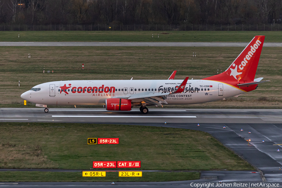 Corendon Airlines Boeing 737-8EH (TC-COH) | Photo 482827