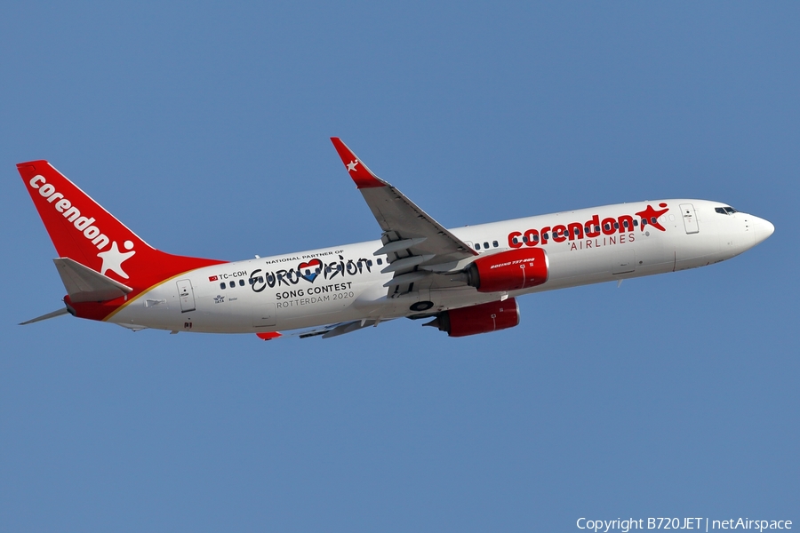 Corendon Airlines Boeing 737-8EH (TC-COH) | Photo 395038