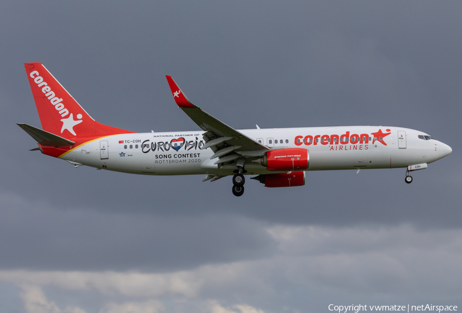 Corendon Airlines Boeing 737-8EH (TC-COH) | Photo 395629