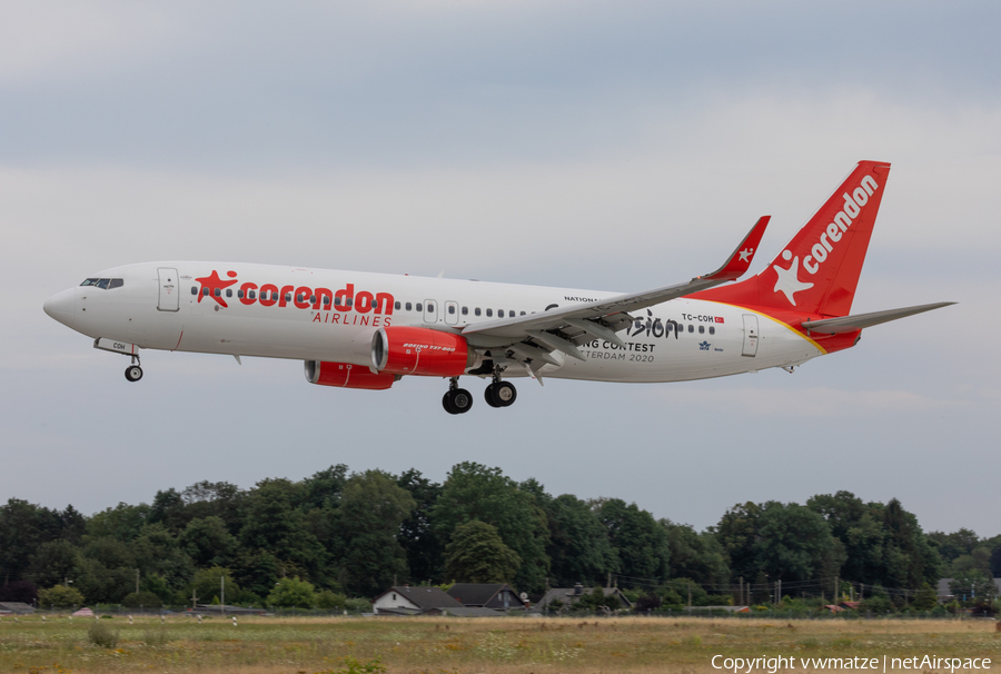 Corendon Airlines Boeing 737-8EH (TC-COH) | Photo 397993