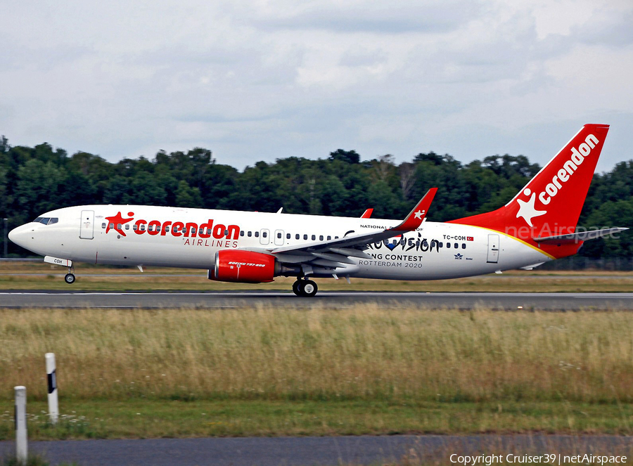 Corendon Airlines Boeing 737-8EH (TC-COH) | Photo 401602