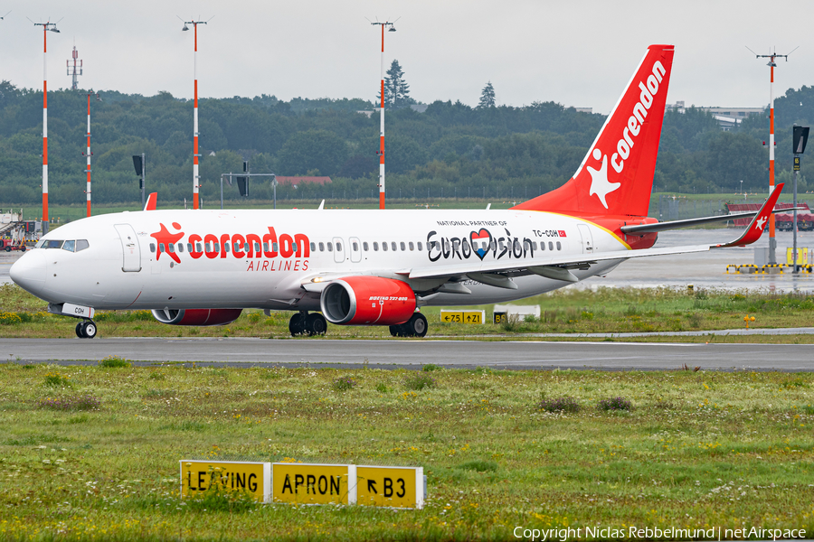 Corendon Airlines Boeing 737-8EH (TC-COH) | Photo 466805