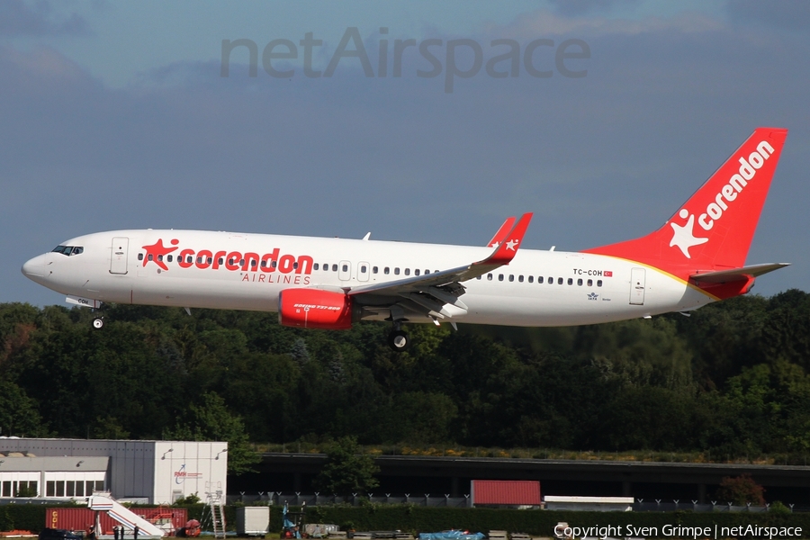 Corendon Airlines Boeing 737-8EH (TC-COH) | Photo 516375