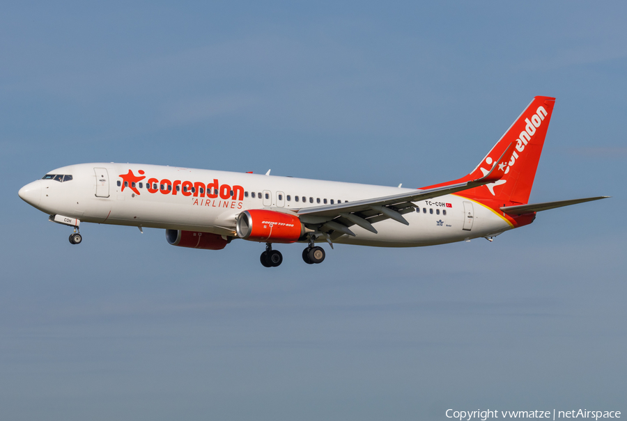 Corendon Airlines Boeing 737-8EH (TC-COH) | Photo 519932