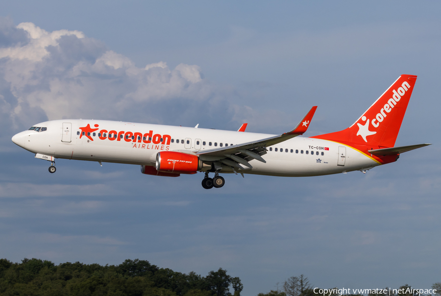 Corendon Airlines Boeing 737-8EH (TC-COH) | Photo 519933