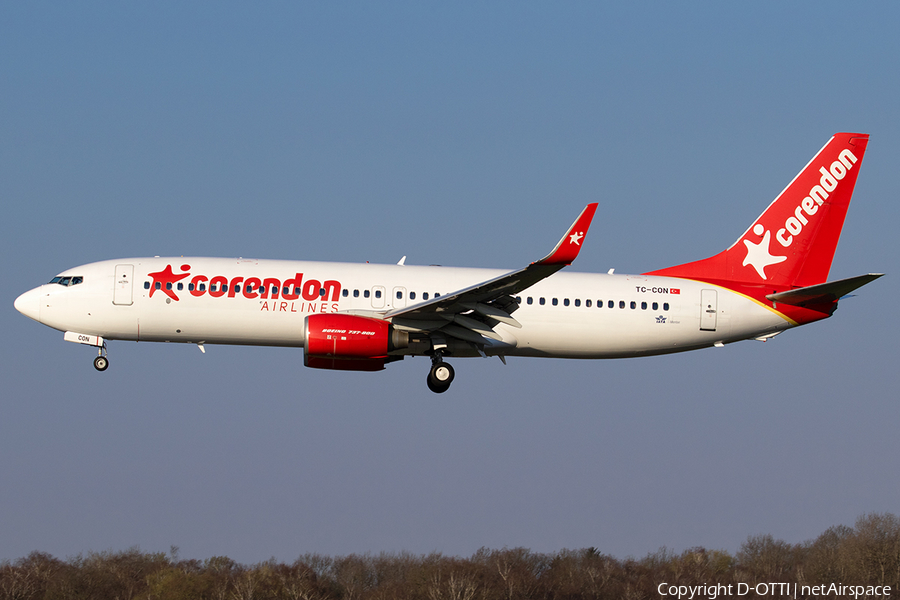 Corendon Airlines Boeing 737-81D (TC-CON) | Photo 561963