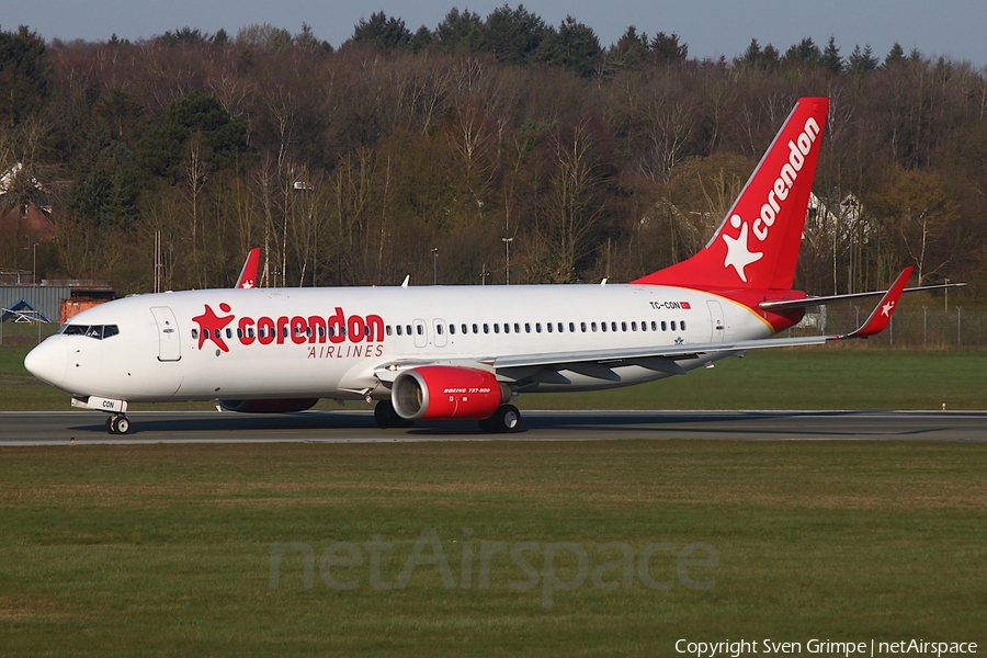 Corendon Airlines Boeing 737-81D (TC-CON) | Photo 564923