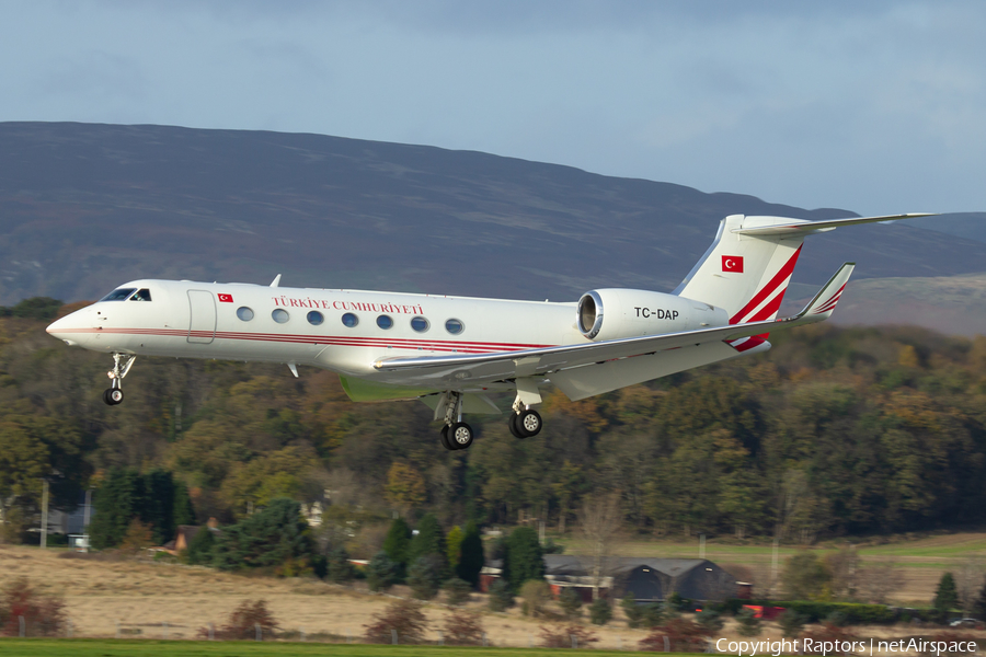 Turkish Government Gulfstream G-V-SP (G550) (TC-DAP) | Photo 481708