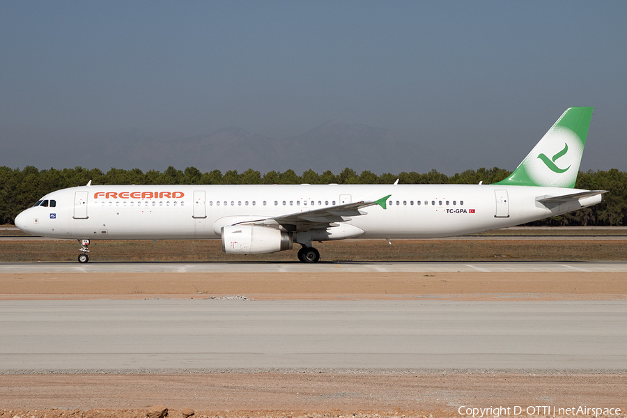 Freebird Airlines Airbus A321-231 (TC-GPA) | Photo 596639
