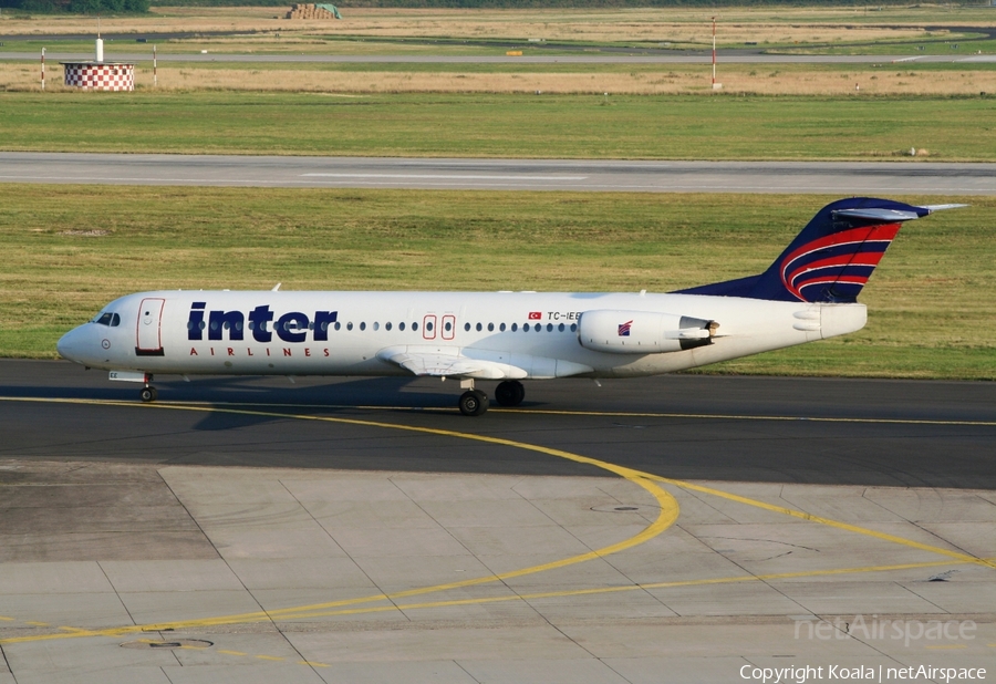 Inter Airlines Fokker 100 (TC-IEE) | Photo 566051