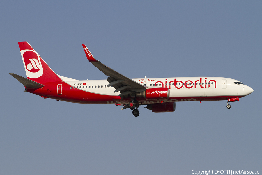 Air Berlin Turkey Boeing 737-86J (TC-IZF) | Photo 392265