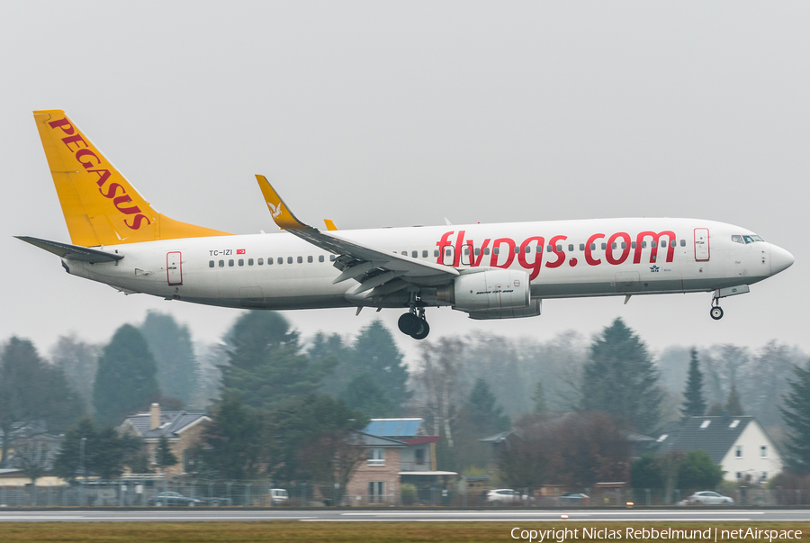 Pegasus Airlines Boeing 737-8GJ (TC-IZI) | Photo 291728