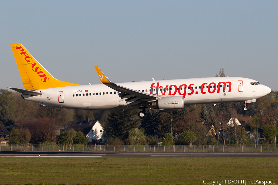 Pegasus Airlines Boeing 737-82R (TC-IZJ) | Photo 314353