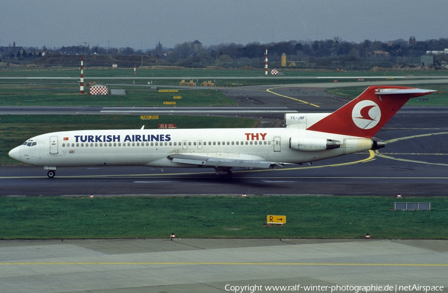 Turkish Airlines Boeing 727-2F2(Adv) (TC-JBF) | Photo 456067