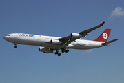 Turkish Airlines Airbus A340-311 (TC-JDM) at  London - Heathrow, United Kingdom