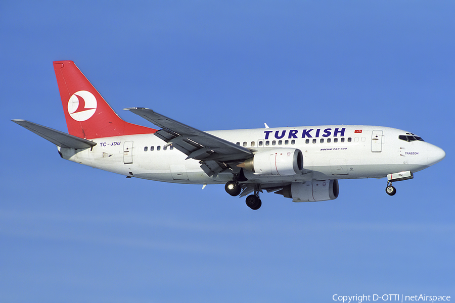 Turkish Airlines Boeing 737-5Y0 (TC-JDU) | Photo 446707