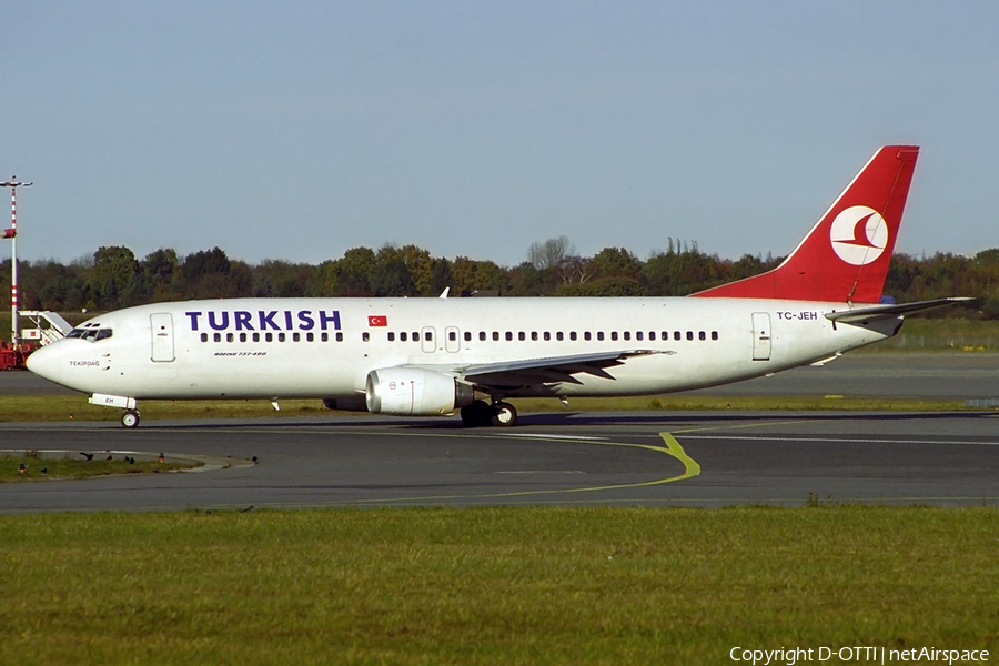 Turkish Airlines Boeing 737-4Q8 (TC-JEH) | Photo 286230