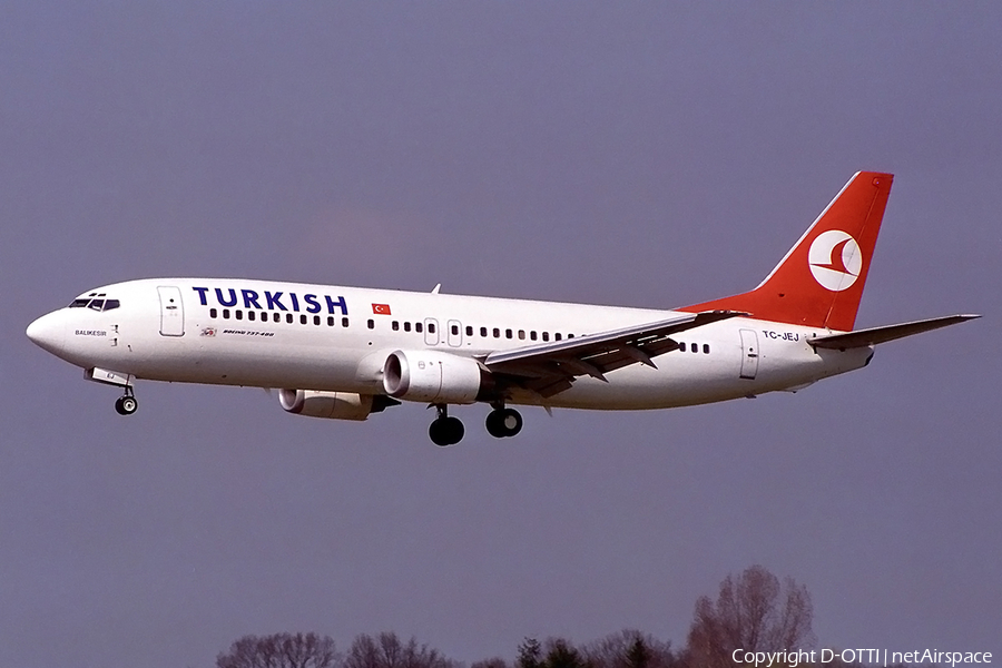 Turkish Airlines Boeing 737-4Q8 (TC-JEJ) | Photo 141803