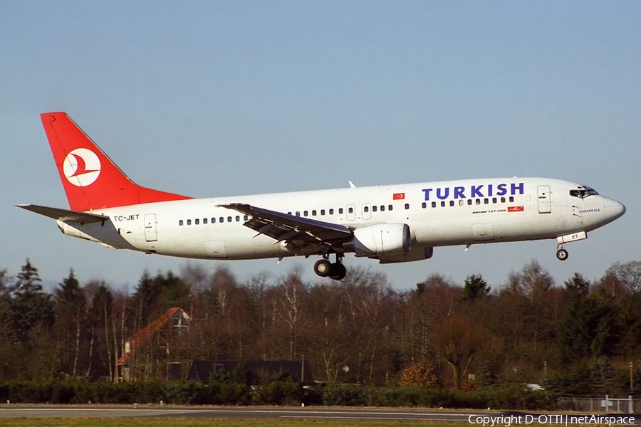 Turkish Airlines Boeing 737-4Y0 (TC-JET) | Photo 382640