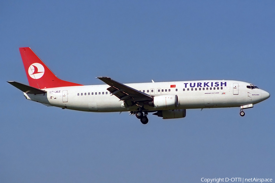 Turkish Airlines Boeing 737-4Y0 (TC-JEZ) | Photo 265250