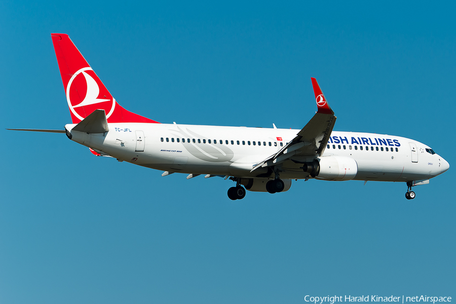 Turkish Airlines Boeing 737-8F2 (TC-JFL) | Photo 296716