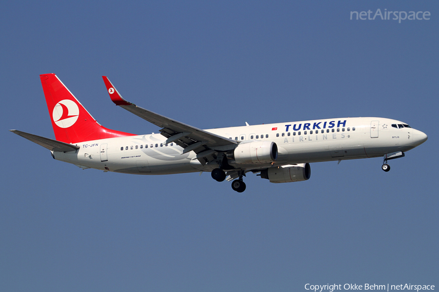 Turkish Airlines Boeing 737-8F2 (TC-JFN) | Photo 43871
