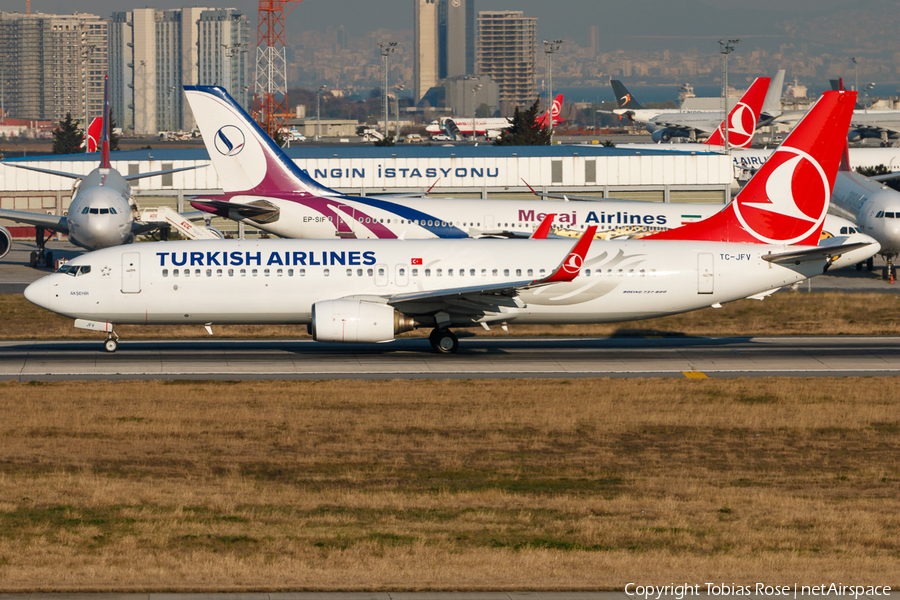 Turkish Airlines Boeing 737-8F2 (TC-JFV) | Photo 313807