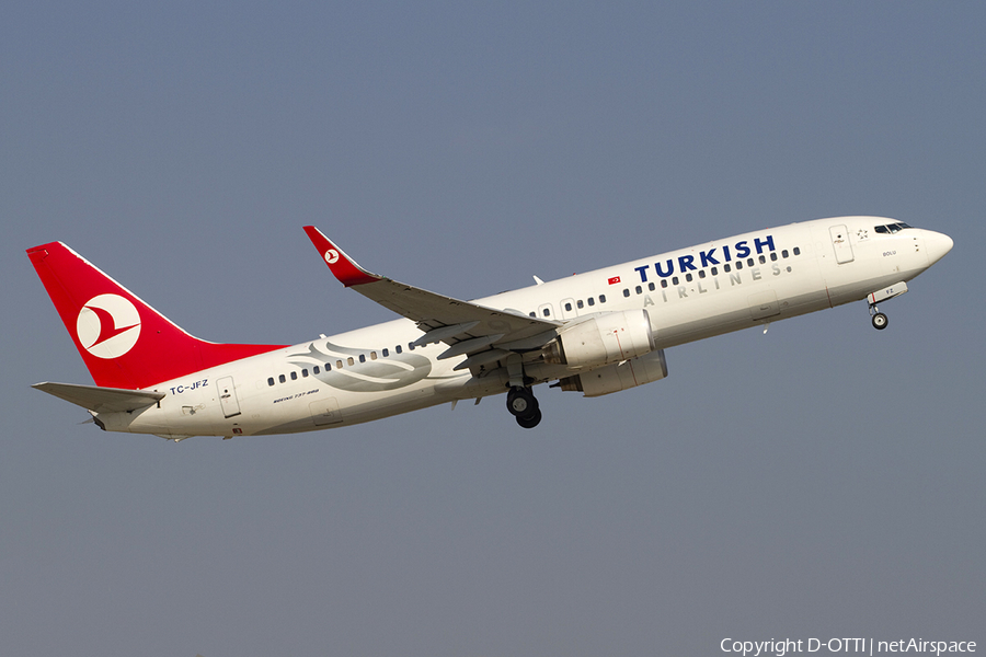 Turkish Airlines Boeing 737-8F2 (TC-JFZ) | Photo 318348