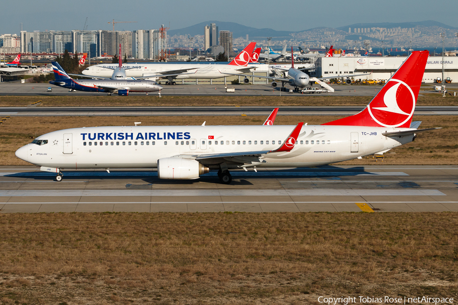 Turkish Airlines Boeing 737-8F2 (TC-JHB) | Photo 308056