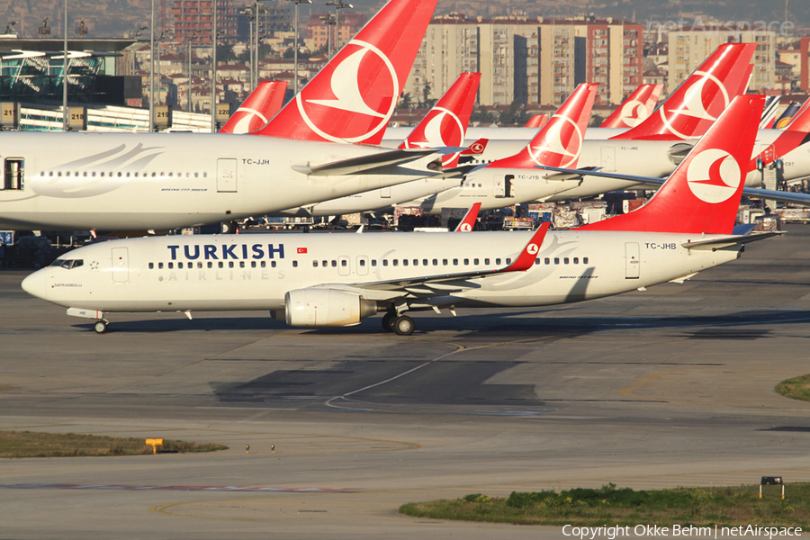 Turkish Airlines Boeing 737-8F2 (TC-JHB) | Photo 43895