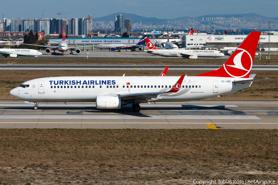 Turkish Airlines Boeing 737-8F2 (TC-JHD) | Photo 307700