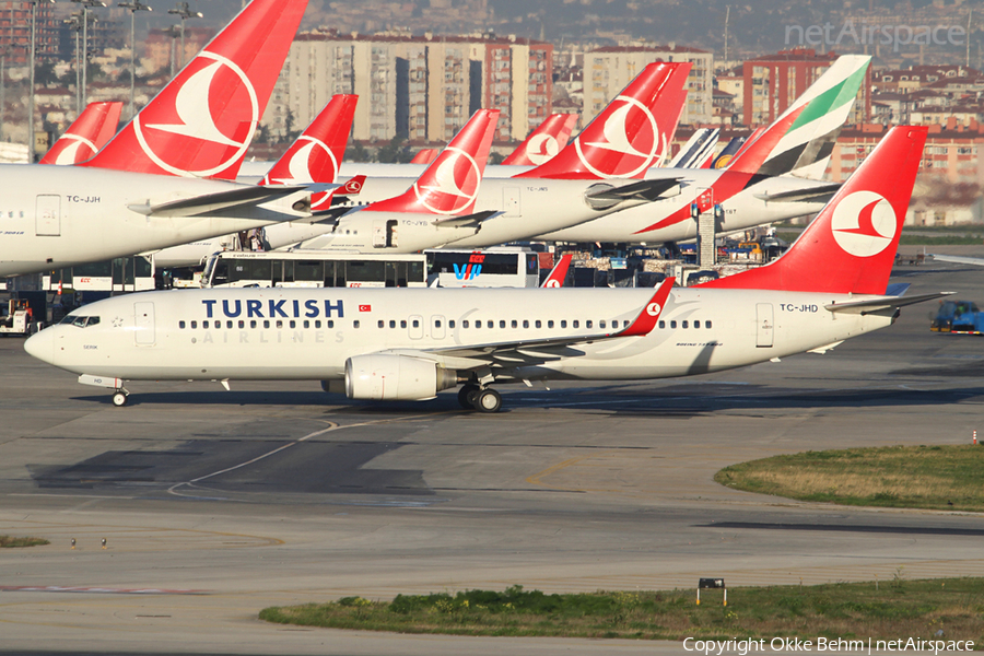 Turkish Airlines Boeing 737-8F2 (TC-JHD) | Photo 43897