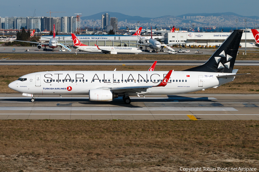 Turkish Airlines Boeing 737-8F2 (TC-JHE) | Photo 307910