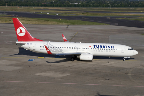 Turkish Airlines Boeing 737-8F2 (TC-JHF) at  Dusseldorf - International, Germany