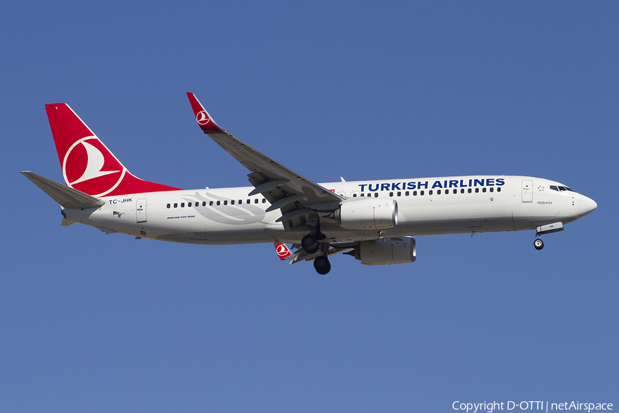 Turkish Airlines Boeing 737-8F2 (TC-JHK) | Photo 392916