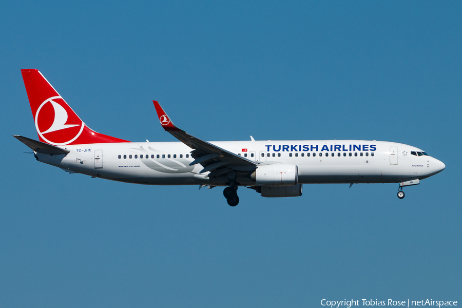 Turkish Airlines Boeing 737-8F2 (TC-JHK) | Photo 310674